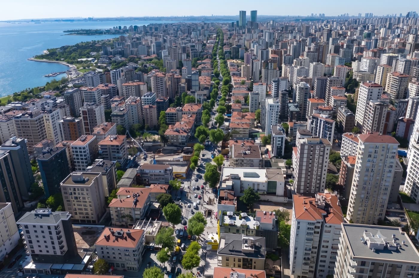 Bağdat Caddesi hattından kuşbakışı görünüm
